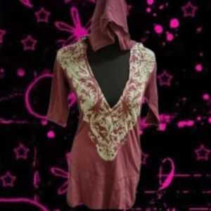 Y2K Mcbling Purple Hooded Top